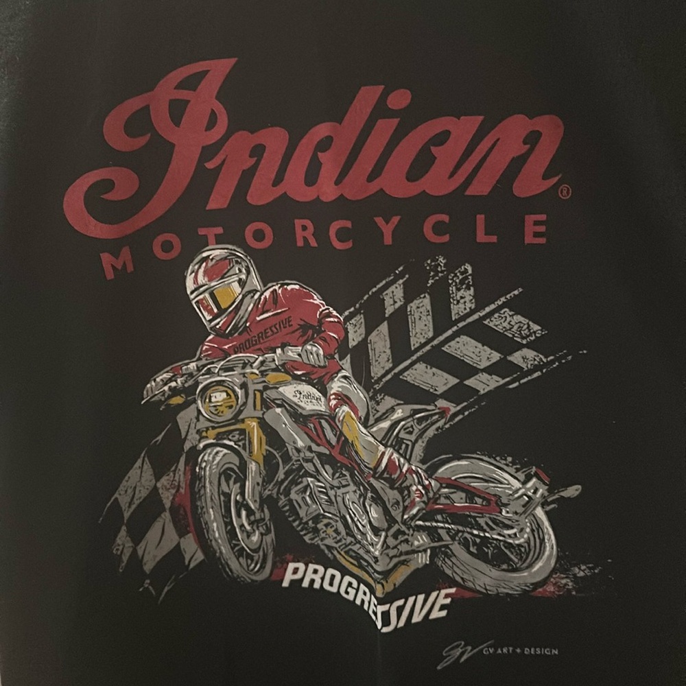 Indian motorcyle progressive black Womens medium comfortable T-shirt